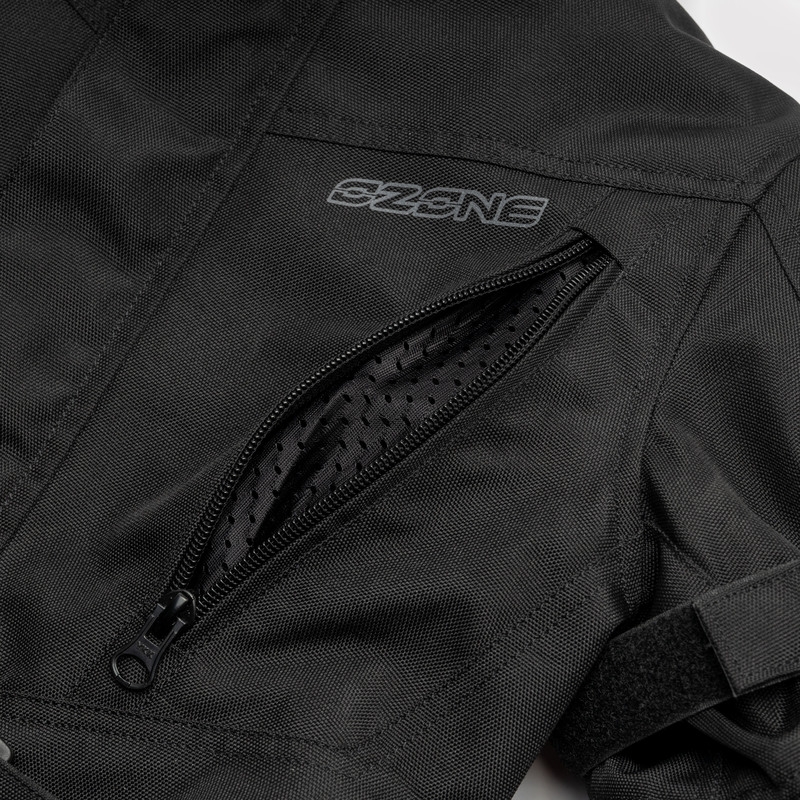 Kinder-Motorradjacke Ozone Sahara schwarz