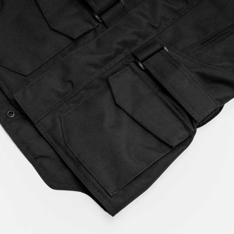 Kinder-Motorradjacke Ozone Sahara schwarz