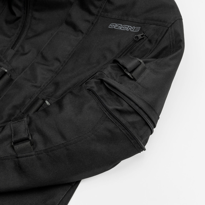 Kinder-Motorradjacke Ozone Sahara schwarz