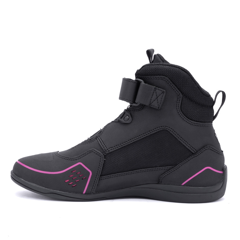 Frauen Rebelhorn Spark II Schwarz und Rosa Motorradstiefel