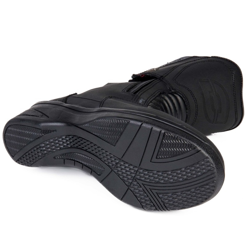 Ozone Rapid Black Matte Motorradstiefel für Frauen