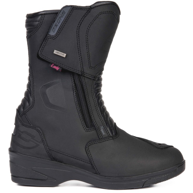 Ozone Rapid Black Matte Motorradstiefel für Frauen