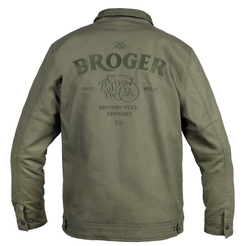 BROGER Montana Motorradjacke olivgrün Ausverkauf