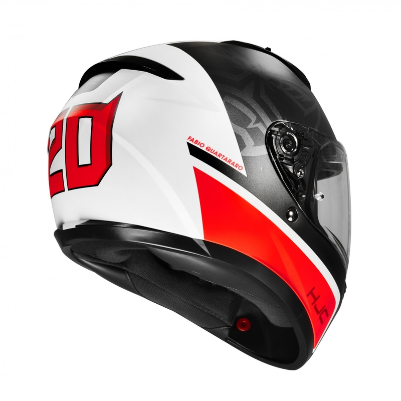 Integral Motorradhelm HJC C10 Fabio Quartararo 20 MC1SF schwarz-weiß-rot