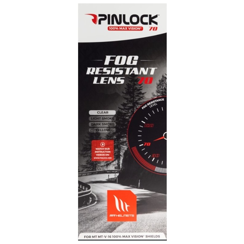 Pinlock für MT V-16 Helm klar