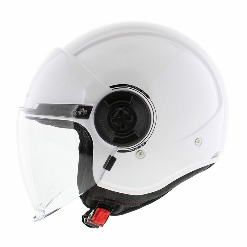 Motorrad-Jethelm MT Viale SV S weiß glänzend