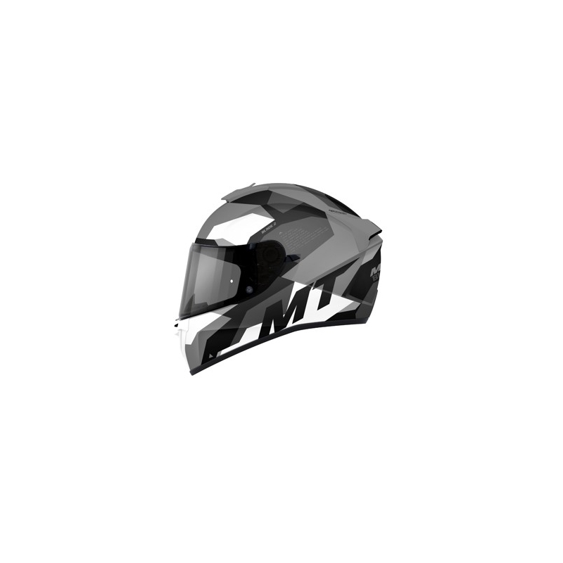 Integrierter Motorradhelm MT Blade 2 SV Fade B0 schwarz-grau-weiß