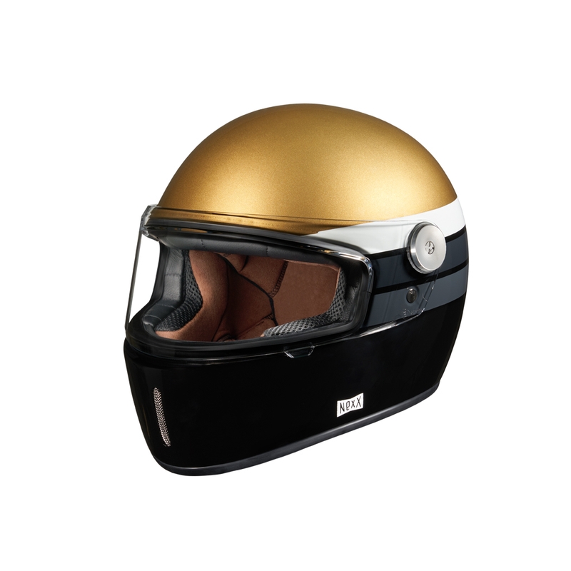 NEXX X.G100R Gallon gold-schwarzer Integral-Motorradhelm Ausverkauf