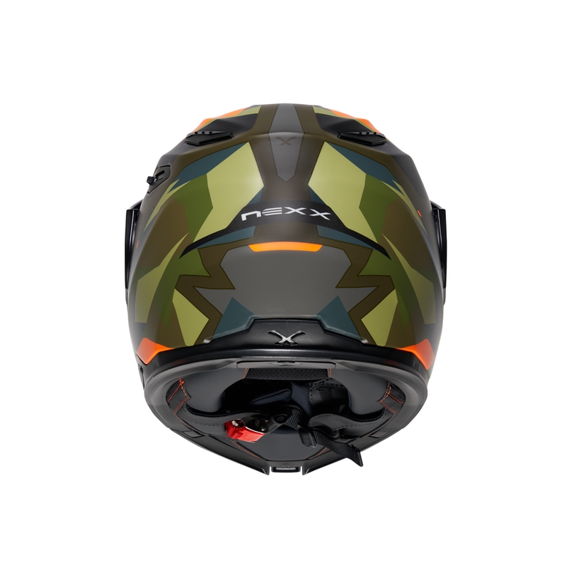 Kipphelm NEXX X.Vilijord Taiga grün-orange Ausverkauf