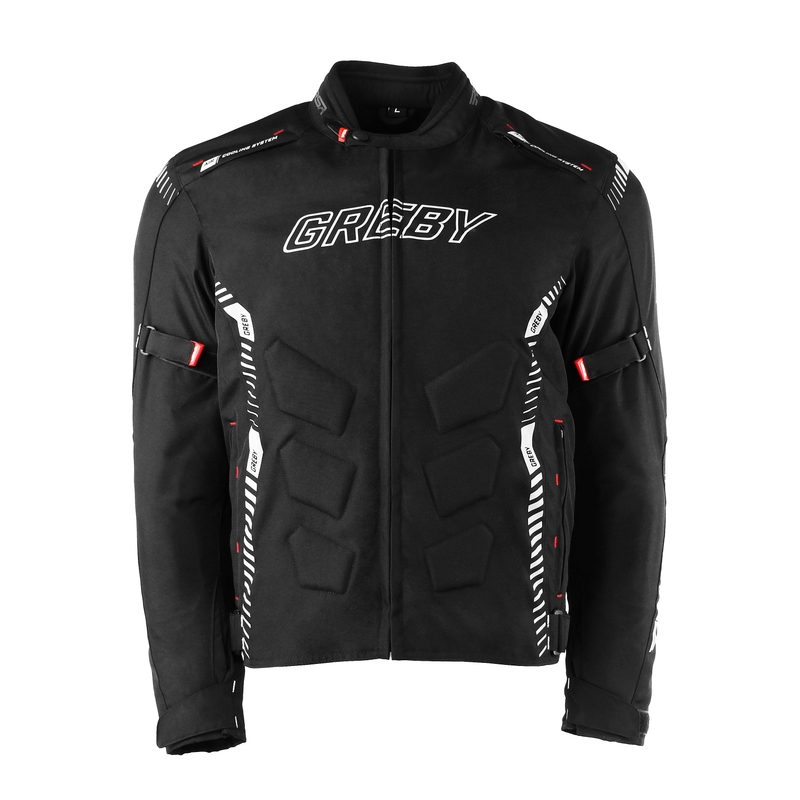 Motorradjacke RSA Greby 2 schwarz-grau Ausverkauf