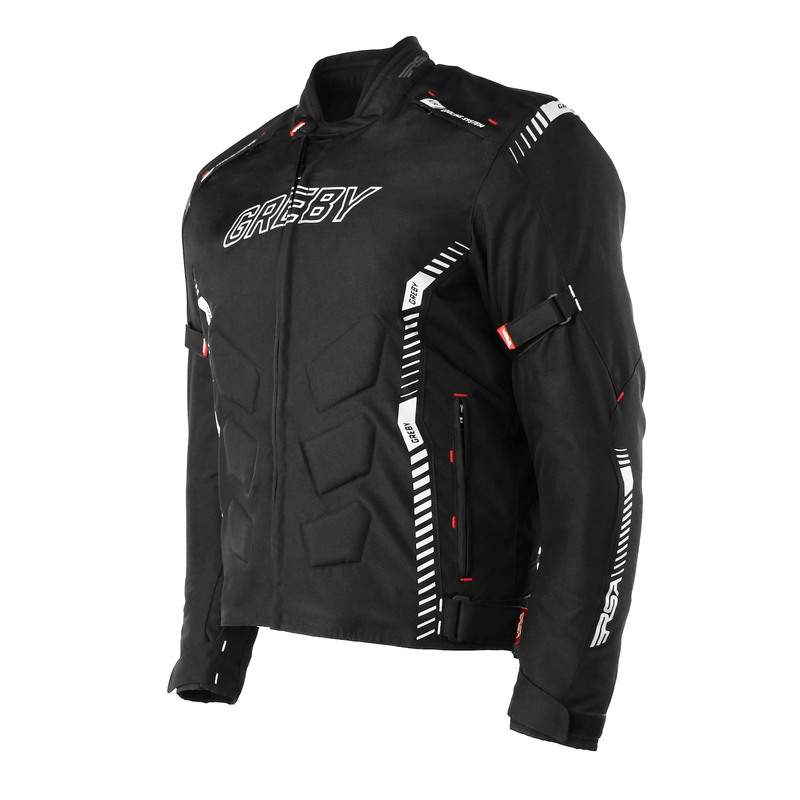 Motorradjacke RSA Greby 2 schwarz-grau Ausverkauf