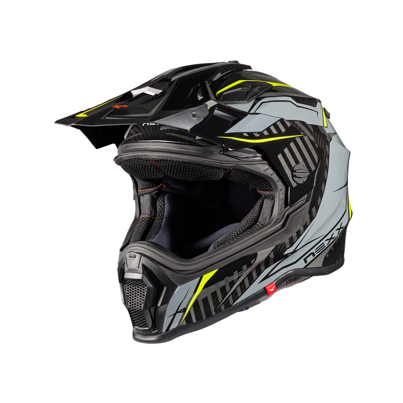 Enduro-Helm NEXX X.WRL Atika grau-fluo gelb Ausverkauf