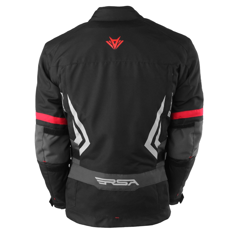 Motorradjacke RSA COOL schwarz-grau-rot Verkauf Ausverkauf