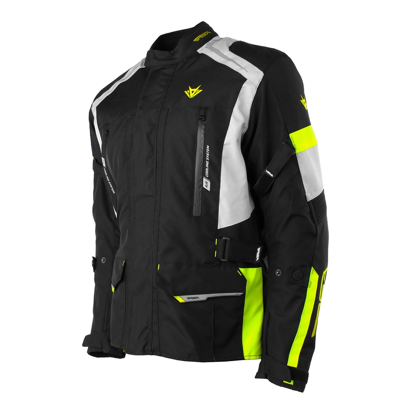 Motorradjacke RSA EXO 2 schwarz-grau-fluo gelb Ausverkauf Ausverkauf