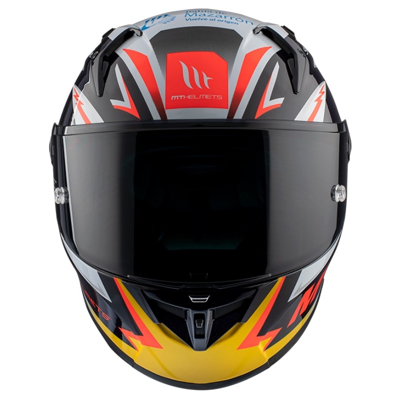 MT FF103PLUSC KRE+ Carbon Acosta A37 schwarz-weiß-orange glänzend Integral-Motorradhelm