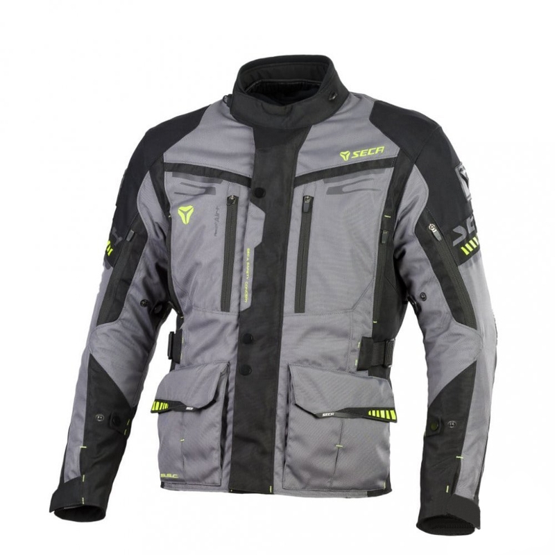 Motorradjacke SECA Arrakis II grau-schwarz Ausverkauf