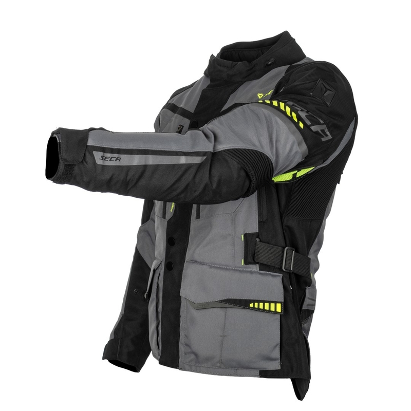 Motorradjacke SECA Arrakis II grau-schwarz Ausverkauf