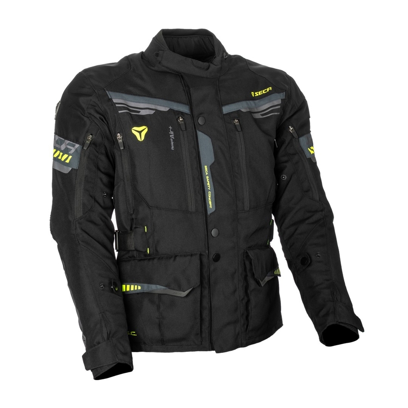 Motorradjacke SECA Arrakis II schwarz Ausverkauf