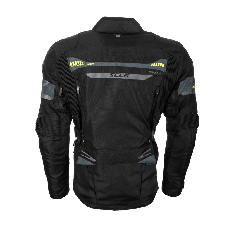 Motorradjacke SECA Arrakis II schwarz Ausverkauf