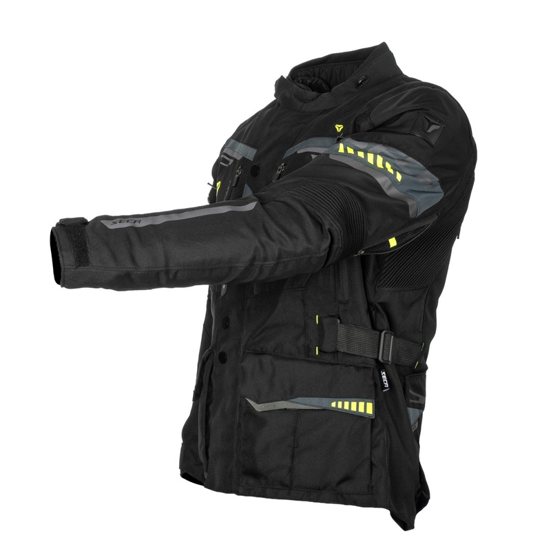 Motorradjacke SECA Arrakis II schwarz Ausverkauf
