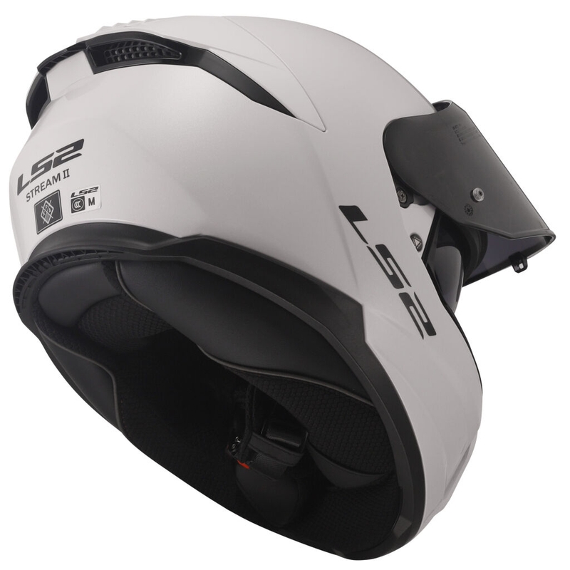 LS2 FF808 Stream II Integral Motorradhelm weiß glänzend