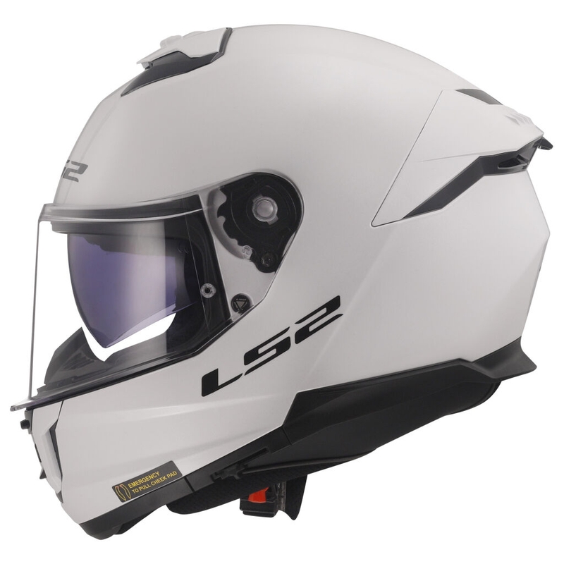 LS2 FF808 Stream II Integral Motorradhelm weiß glänzend