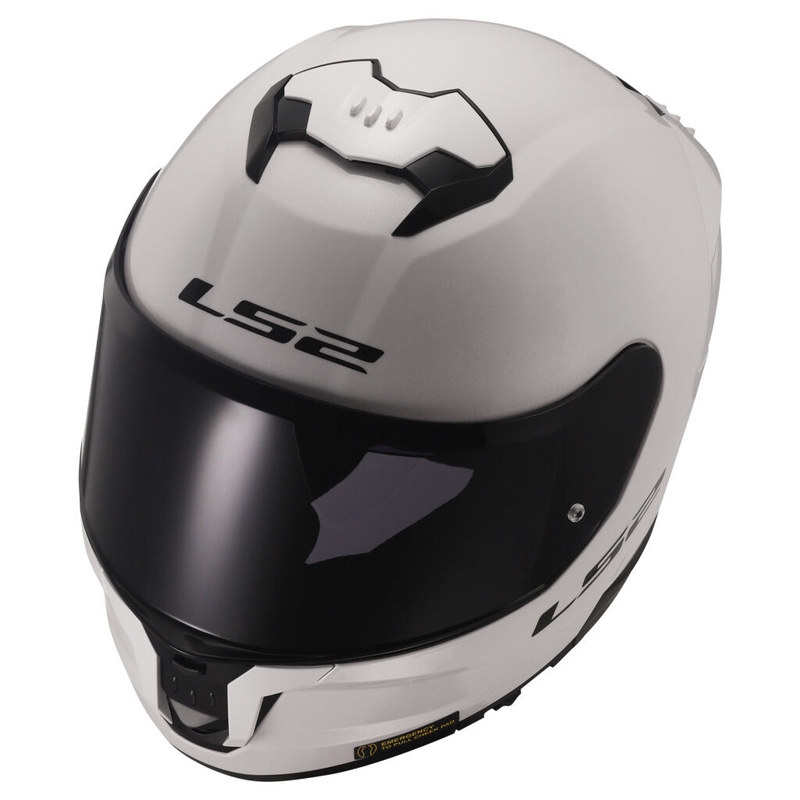 LS2 FF808 Stream II Integral Motorradhelm weiß glänzend
