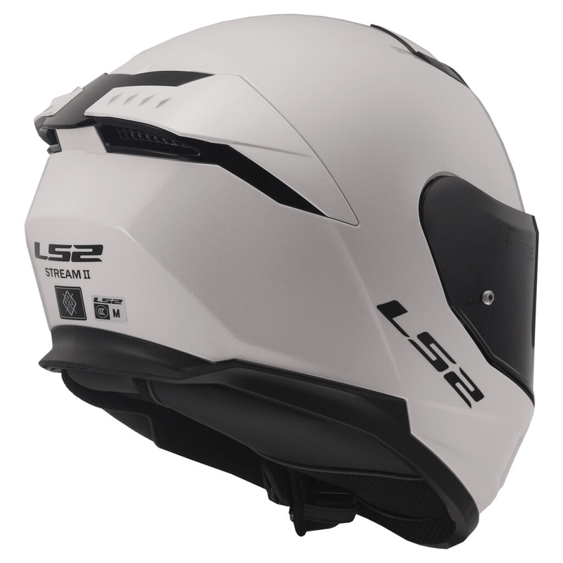 LS2 FF808 Stream II Integral Motorradhelm weiß glänzend