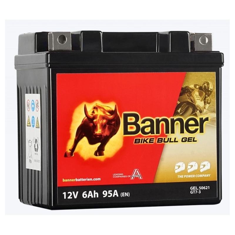 Gel-Batterie Banner Bike Bull Gel 12V, YTZ7S, 6AH, 95A