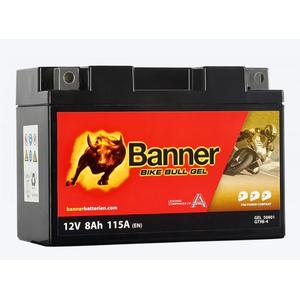 Gel-Batterie Banner Bike Bull Gel 12V, YT9B-4, 8AH, 115A
