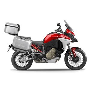 Complete set of aluminum cases SHAD TERRA, 55L topcase + 36L / 47L side cases, including mounting kit and plate SHAD Ducati Multistrada 1200 V4