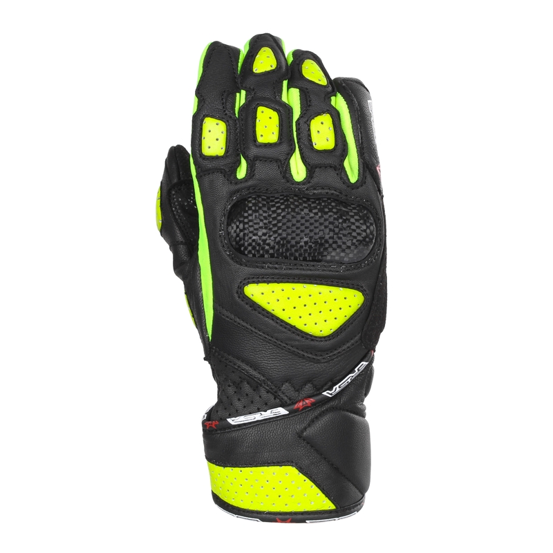 Damen Motorradhandschuhe RSA RX2 schwarz-fluo gelb