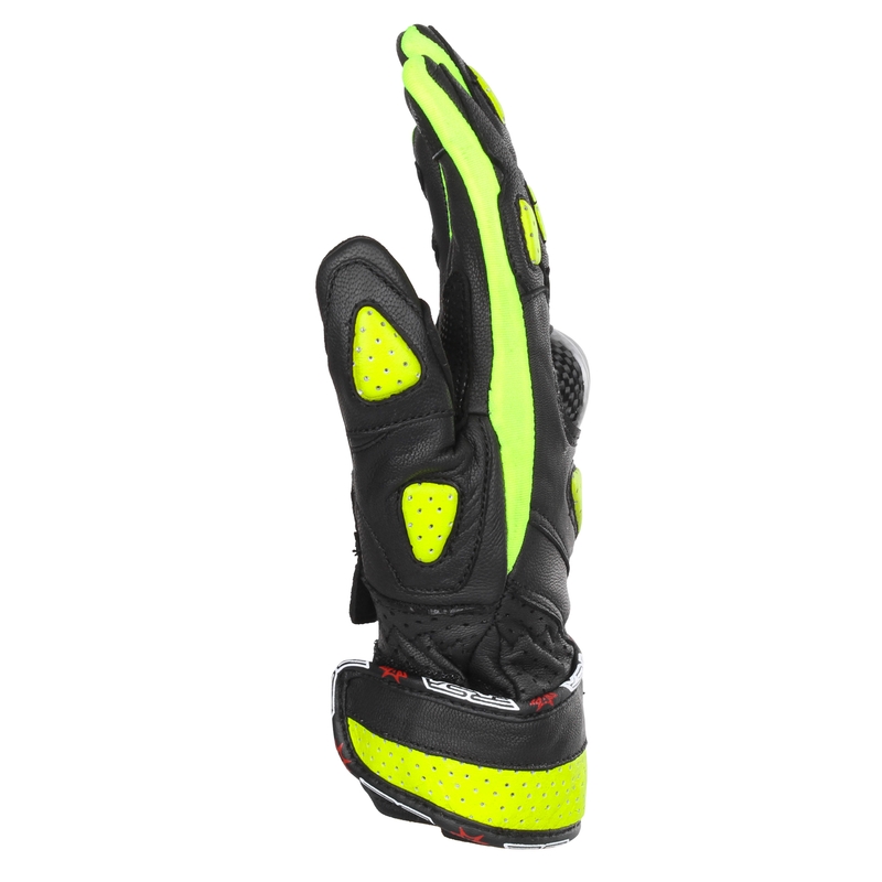 Damen Motorradhandschuhe RSA RX2 schwarz-fluo gelb