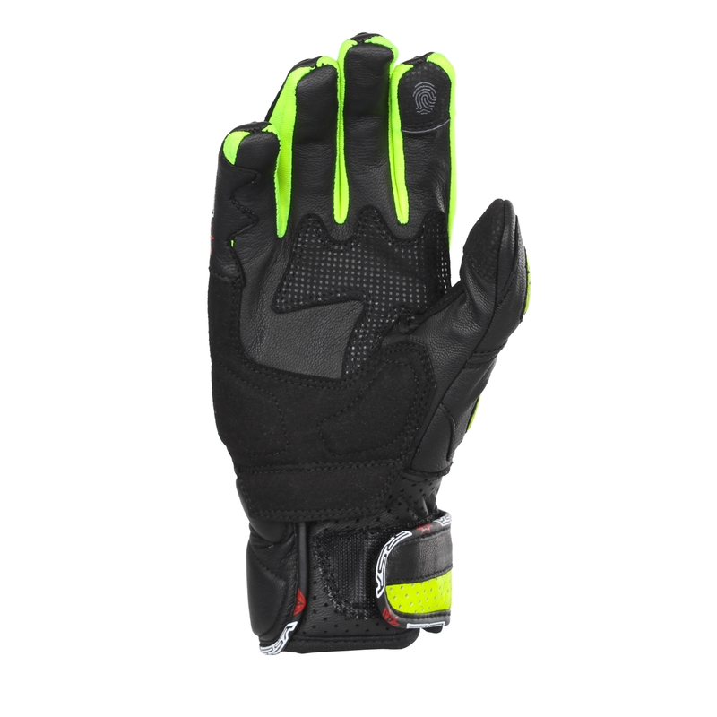 Damen Motorradhandschuhe RSA RX2 schwarz-fluo gelb