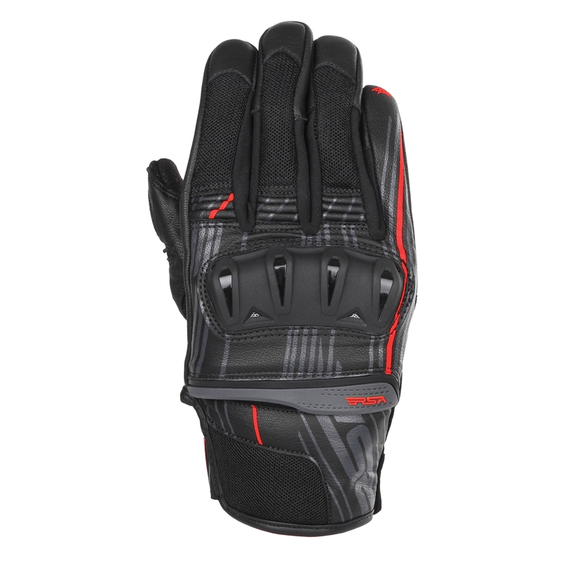 RSA Sprint Motorradhandschuhe schwarz und rot