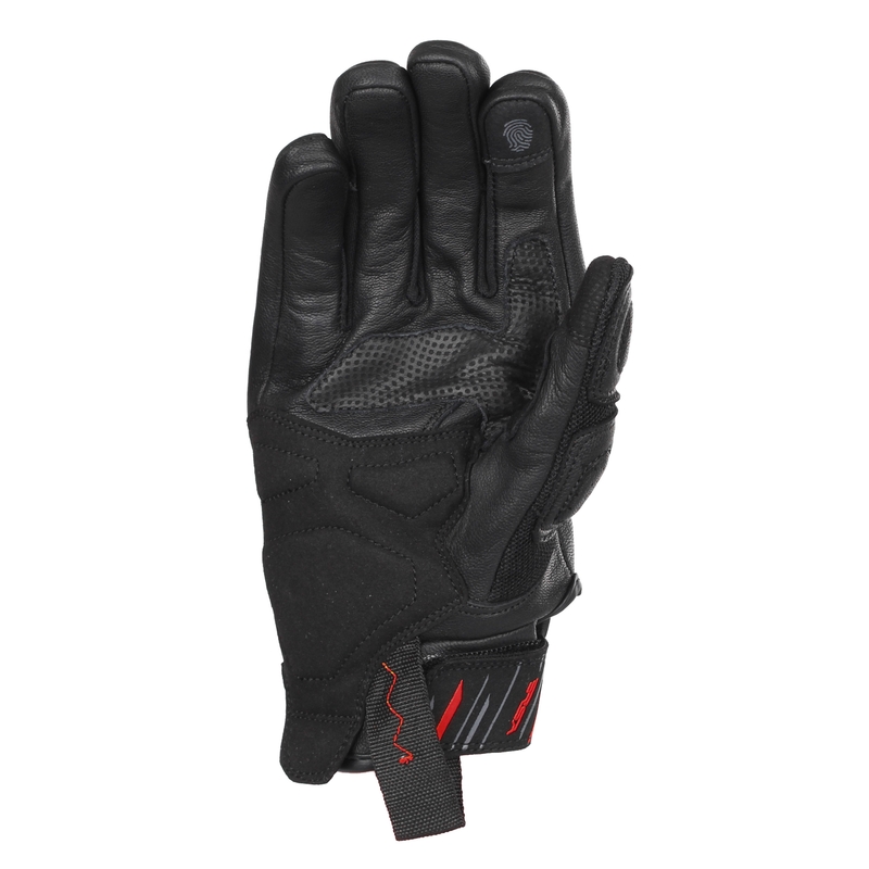 RSA Sprint Motorradhandschuhe schwarz und rot