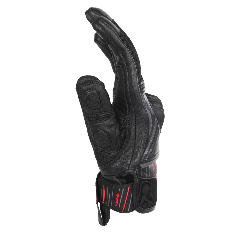 RSA Sprint Motorradhandschuhe schwarz und rot