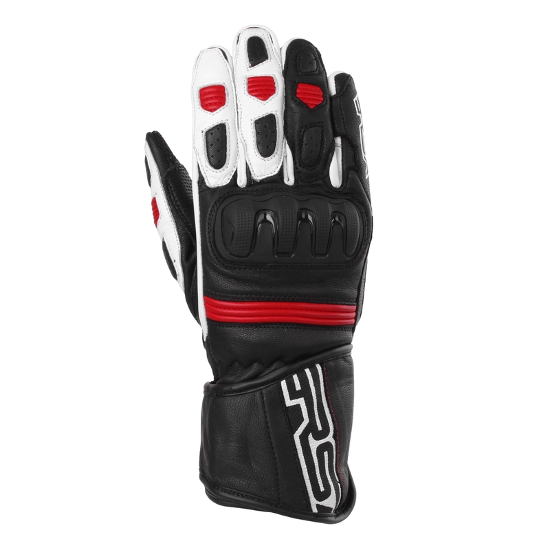 Motorradhandschuhe RSA Gappa 2 schwarz-weiß-rot