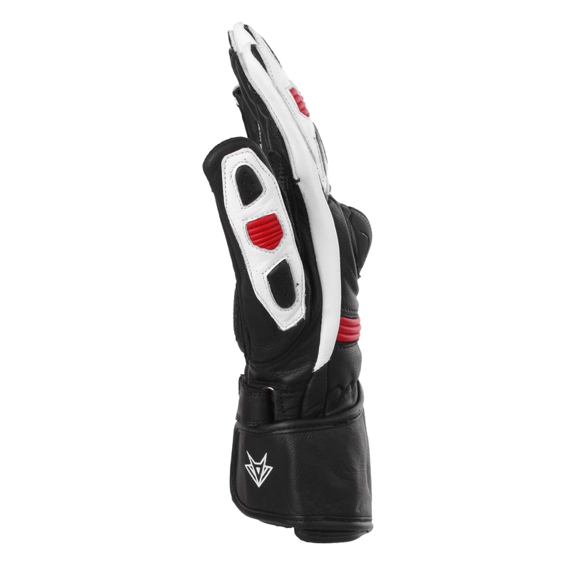 Motorradhandschuhe RSA Gappa 2 schwarz-weiß-rot