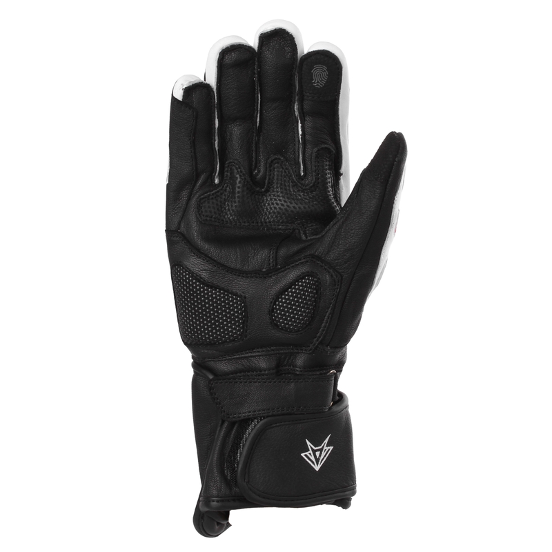 Motorradhandschuhe RSA Gappa 2 schwarz-weiß-rot