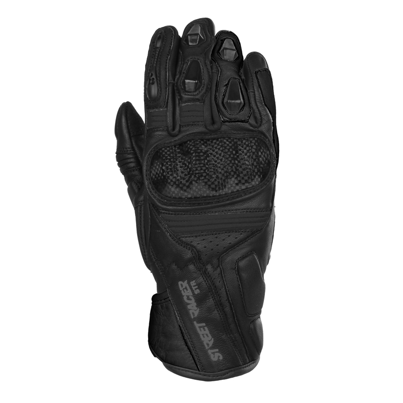 Women's Street Racer STR Motorradhandschuhe Schwarz