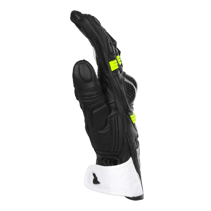 Motorradhandschuhe Street Racer STR schwarz-fluo gelb