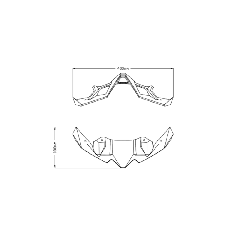 Front spoiler PUIG NAKED schwarz matt