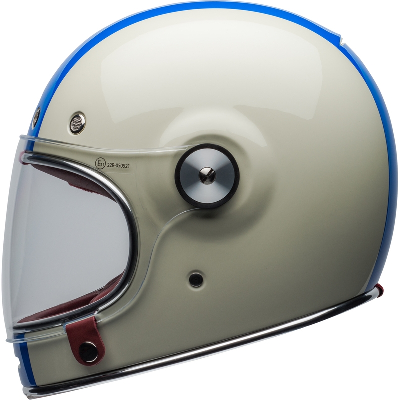 Integral Motorradhelm Bell Bullit DLX Command Vintage weiß-rot-blau