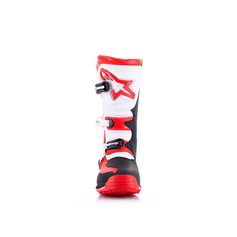 Alpinestars Tech Trial Motorradstiefel weiß-rot-schwarz