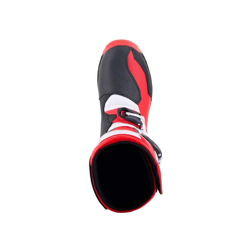 Alpinestars Tech Trial Motorradstiefel weiß-rot-schwarz