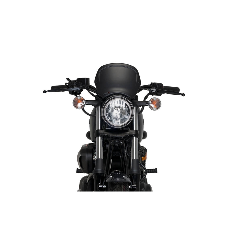Windschirm PUIG FRONTAL PLATE schwarz matt
