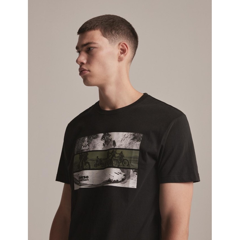 T-shirt DAKAR DKR Photo schwarz