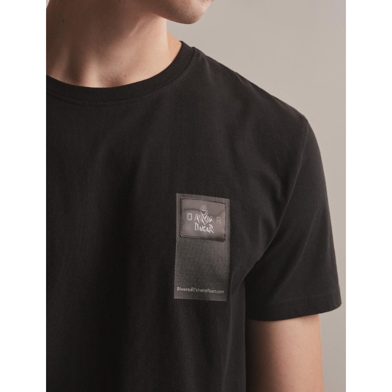 T-shirt DAKAR DKR Patch schwarz