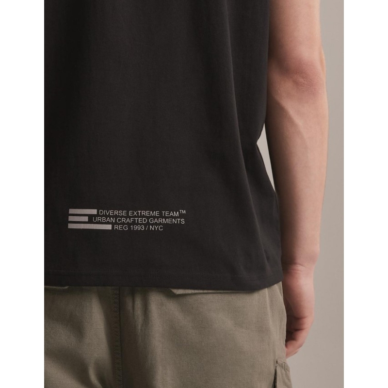 T-shirt DAKAR DKR Patch schwarz